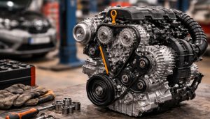 Moteur 1.0 TCe sur établi