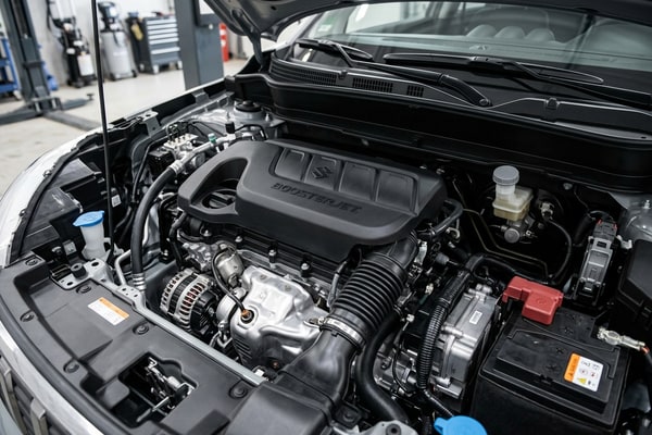 Illustration — Voyant moteur orange sur Suzuki Vitara : peut-on encore rouler ?
